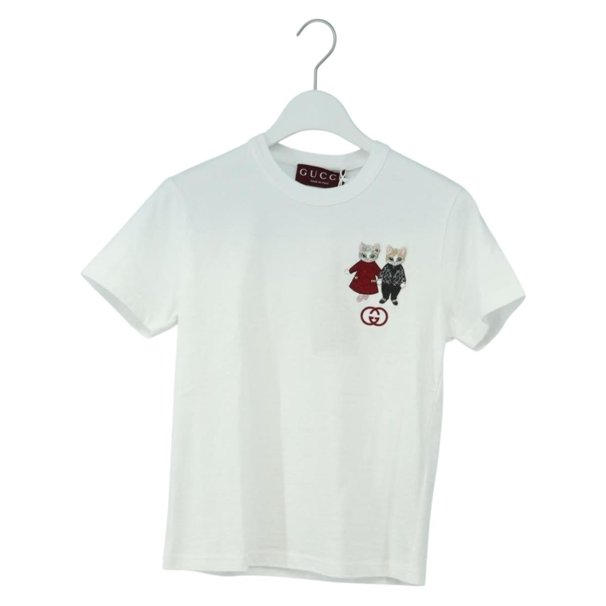 GUCCI Higuchi Yuko Collaboration T Shirt Cotton White Auth 181160M