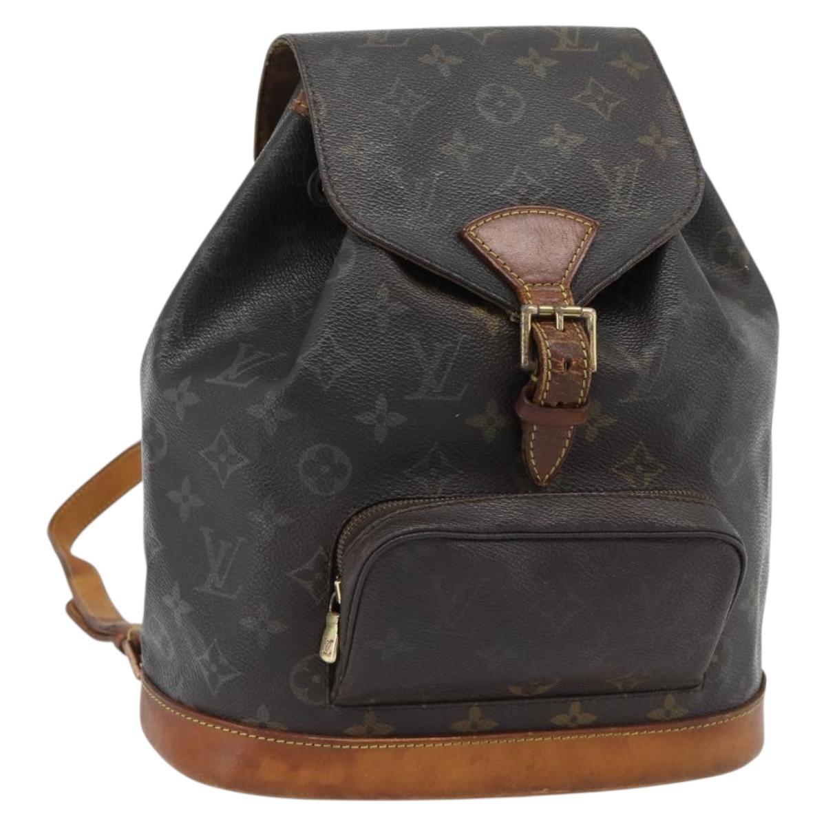 LOUIS VUITTON Monogram Montsouris MM Backpack M51136 LV Auth 181167