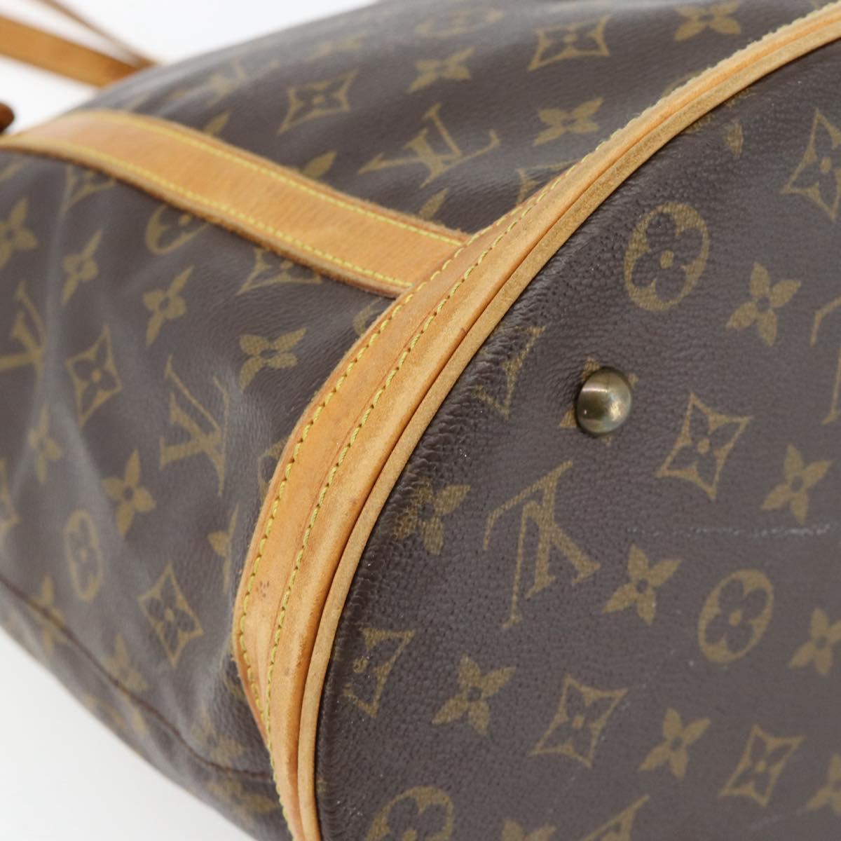 LOUIS VUITTON Monogram Bucket GM Shoulder Bag M42236 LV Auth 181169