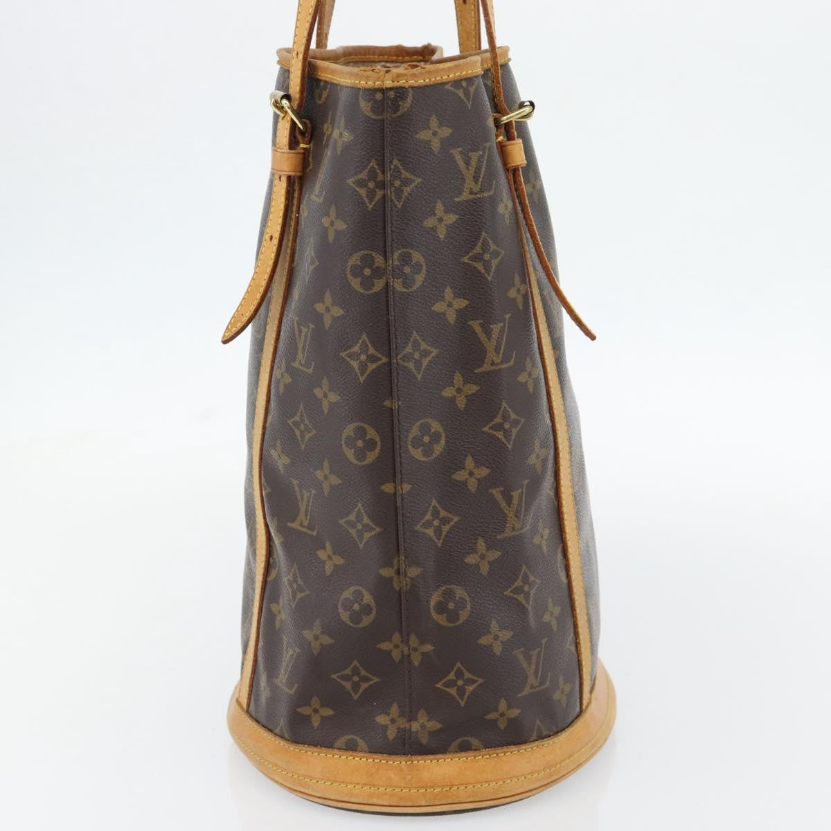 LOUIS VUITTON Monogram Bucket GM Shoulder Bag M42236 LV Auth 181169