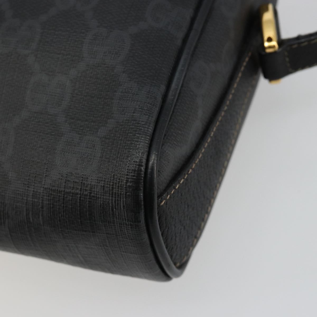 GUCCI GG Supreme Web Sherry Line Bag PVC Black Red 89 02 018 Auth 181179