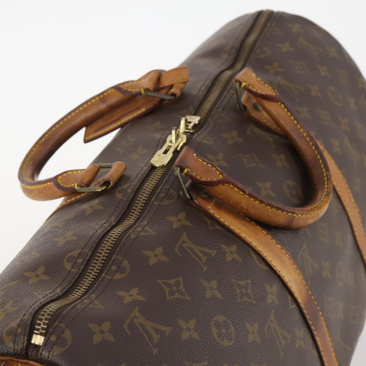LOUIS VUITTON Monogram Keepall 50 Boston Bag M41426 LV Auth 181189