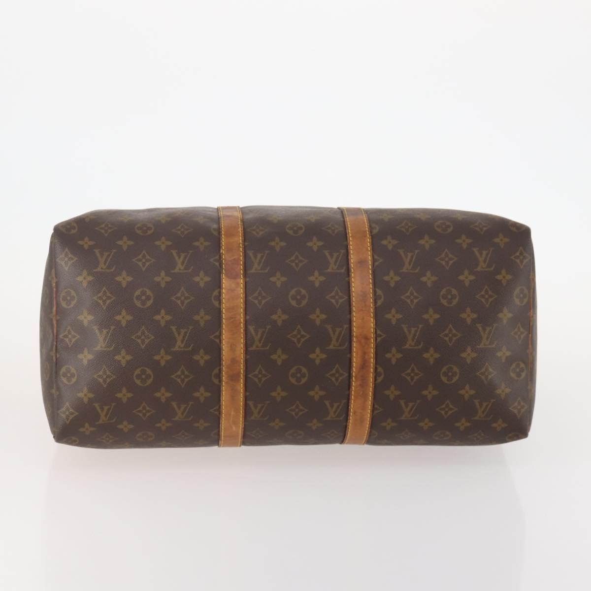 LOUIS VUITTON Monogram Keepall 50 Boston Bag M41426 LV Auth 181189
