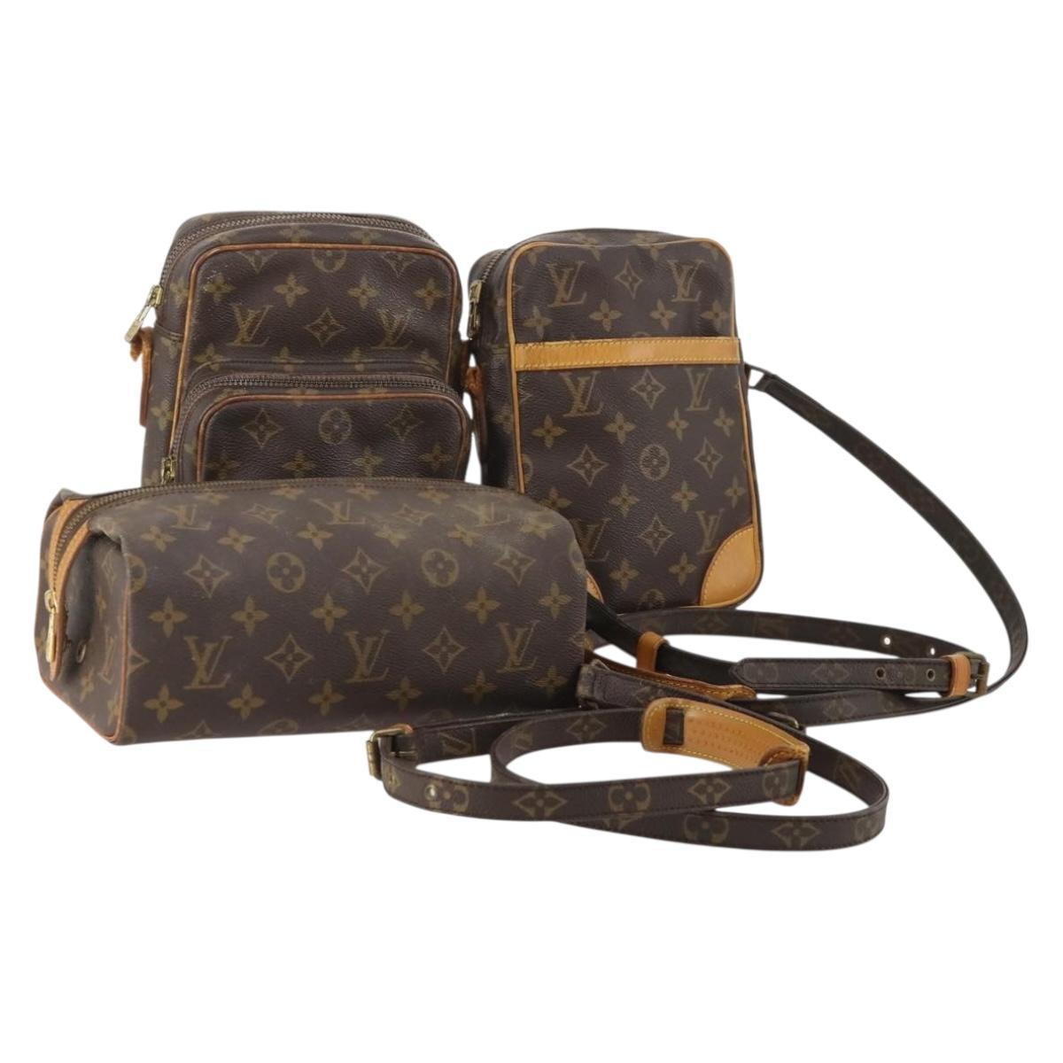 LOUIS VUITTON Monogram Shoulder Bag 3 Set LV Auth 181192