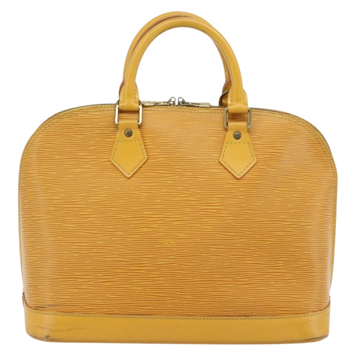 LOUIS VUITTON Epi Alma Hand Bag Yellow M52149 LV Auth 181229