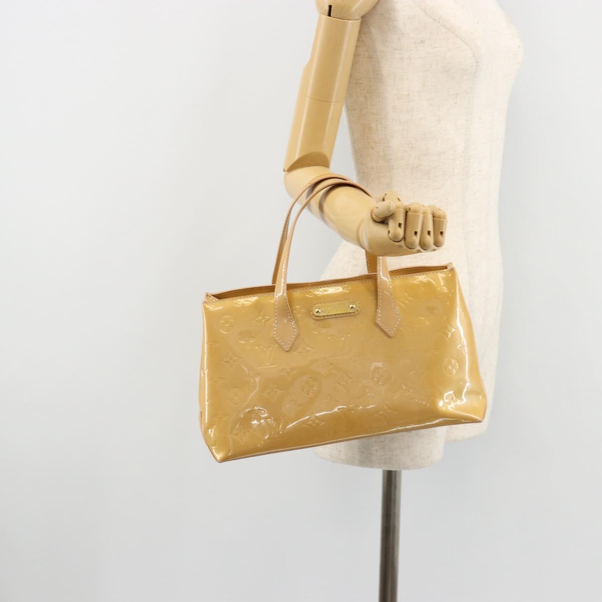 LOUIS VUITTON Vernis Wilshire PM Hand Bag Veil Amplession M91643 LV Auth 181230