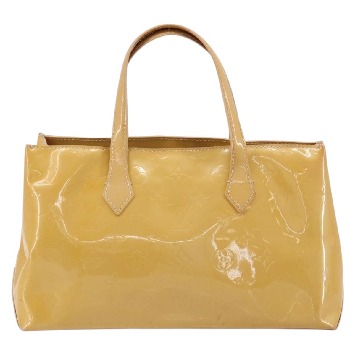 LOUIS VUITTON Vernis Wilshire PM Hand Bag Veil Amplession M91643 LV Auth 181230