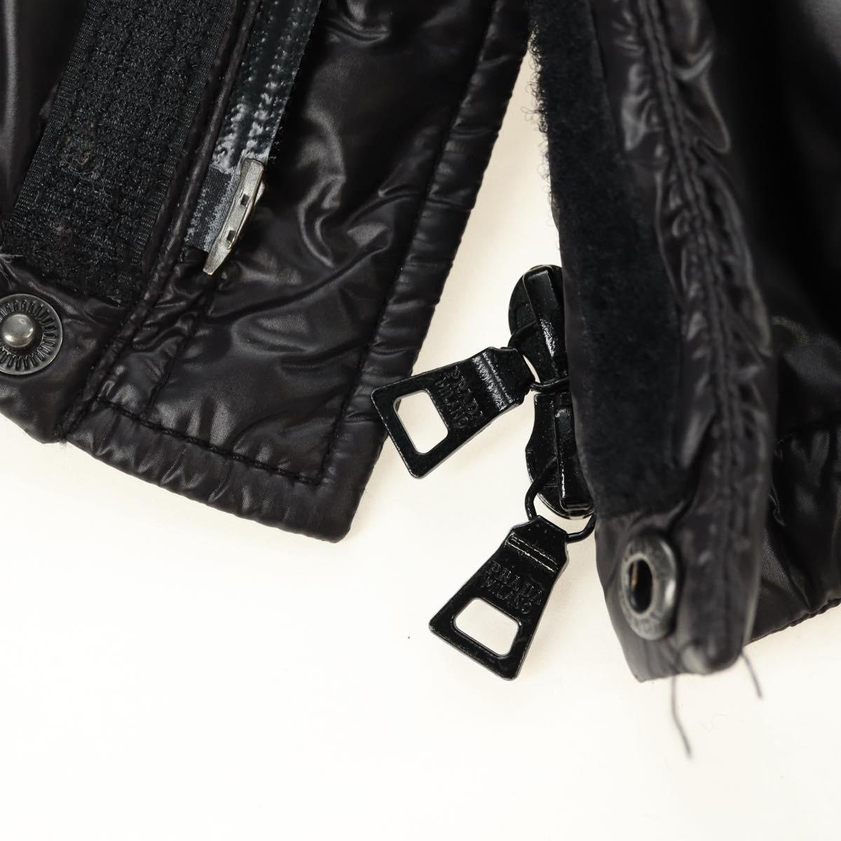 PRADA Sports Down Jacket Nylon Black Auth 181234A