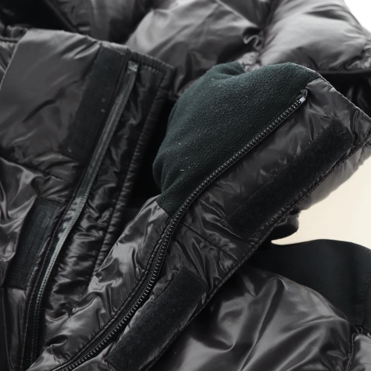 PRADA Sports Down Jacket Nylon Black Auth 181234A