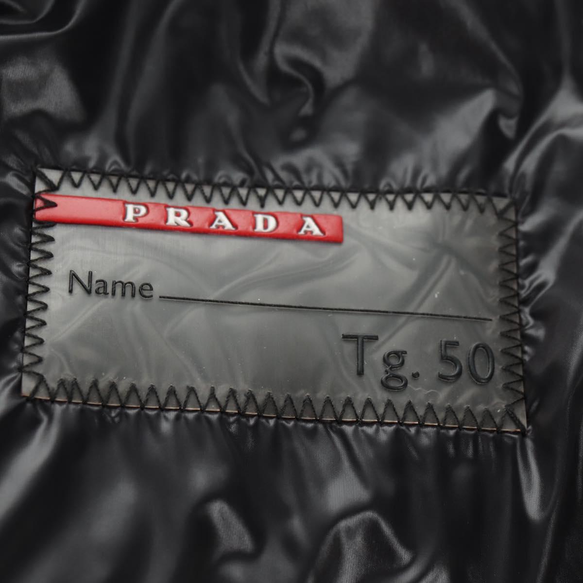 PRADA Sports Down Jacket Nylon Black Auth 181234A