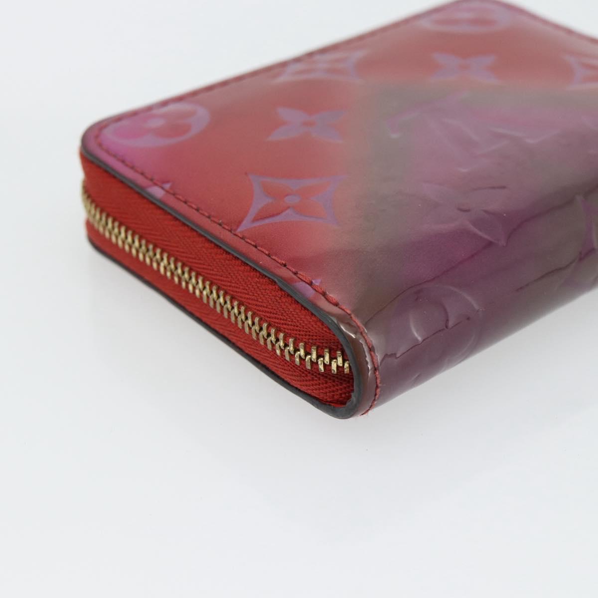 LOUIS VUITTON Vernis Valentine Limited Zippy Coin Purse Red M90523 Auth 181236A