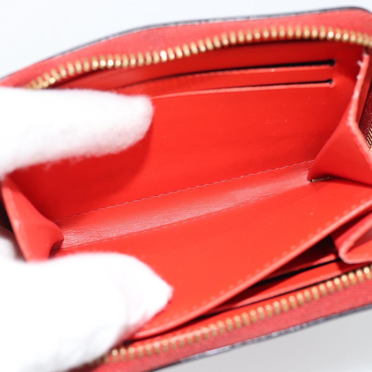 LOUIS VUITTON Vernis Valentine Limited Zippy Coin Purse Red M90523 Auth 181236A