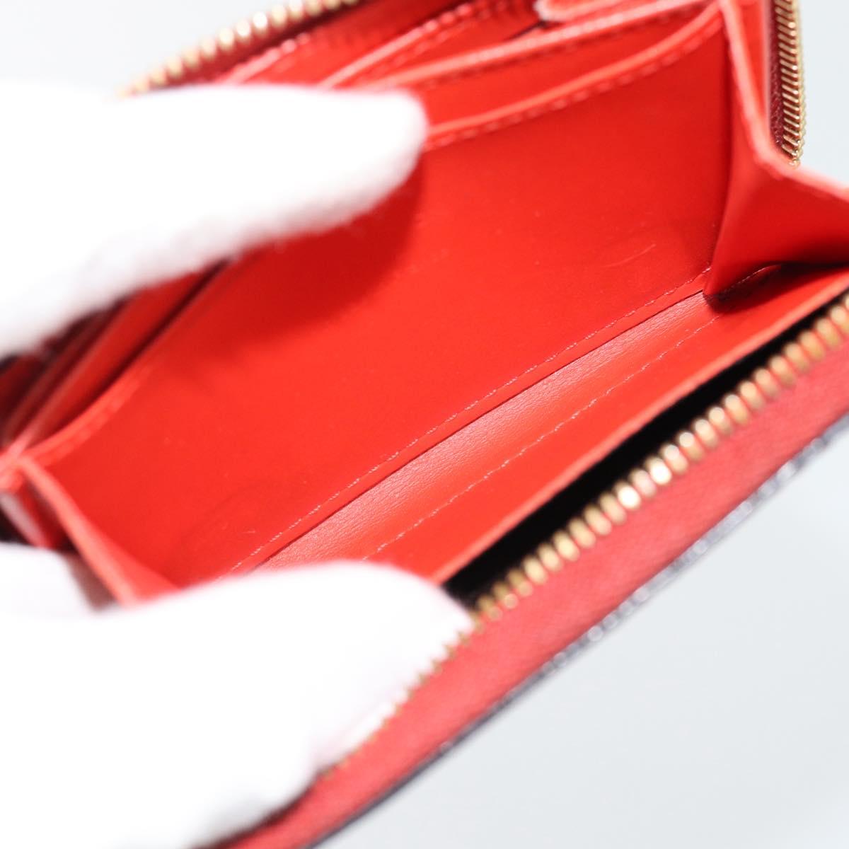 LOUIS VUITTON Vernis Valentine Limited Zippy Coin Purse Red M90523 Auth 181236A