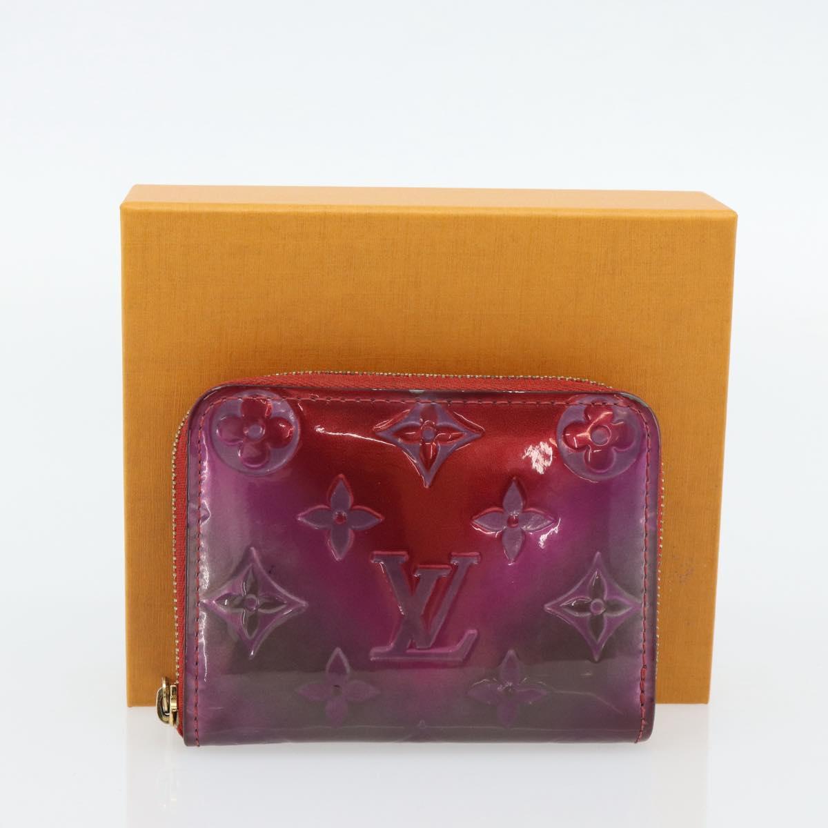 LOUIS VUITTON Vernis Valentine Limited Zippy Coin Purse Red M90523 Auth 181236A