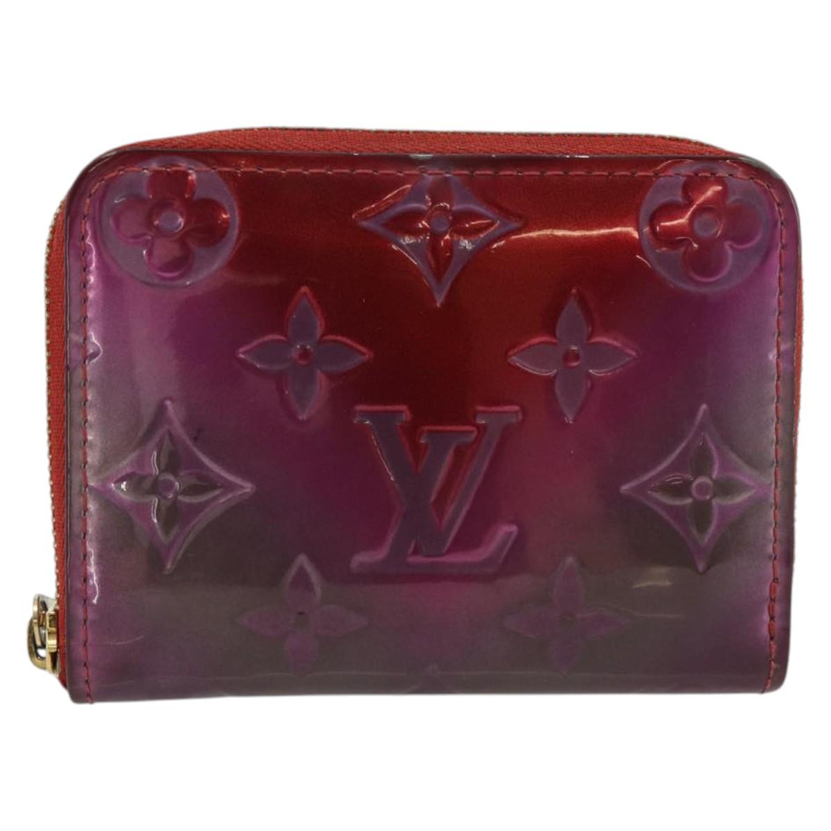LOUIS VUITTON Vernis Valentine Limited Zippy Coin Purse Red M90523 Auth 181236A