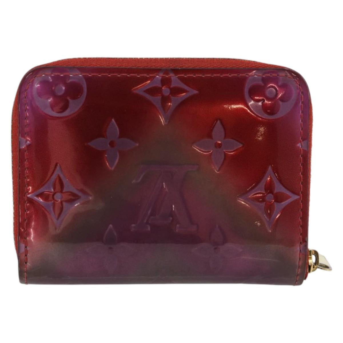 LOUIS VUITTON Vernis Valentine Limited Zippy Coin Purse Red M90523 Auth 181236A