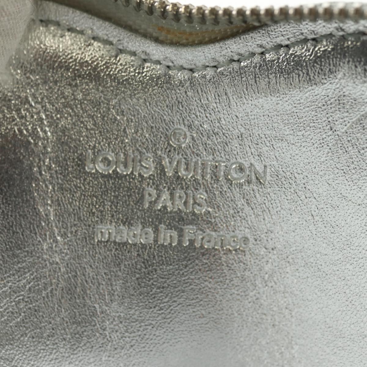 LOUIS VUITTON Miroir Porte Monnaie Coeur Coin Purse Silver M93566 Auth 181238V