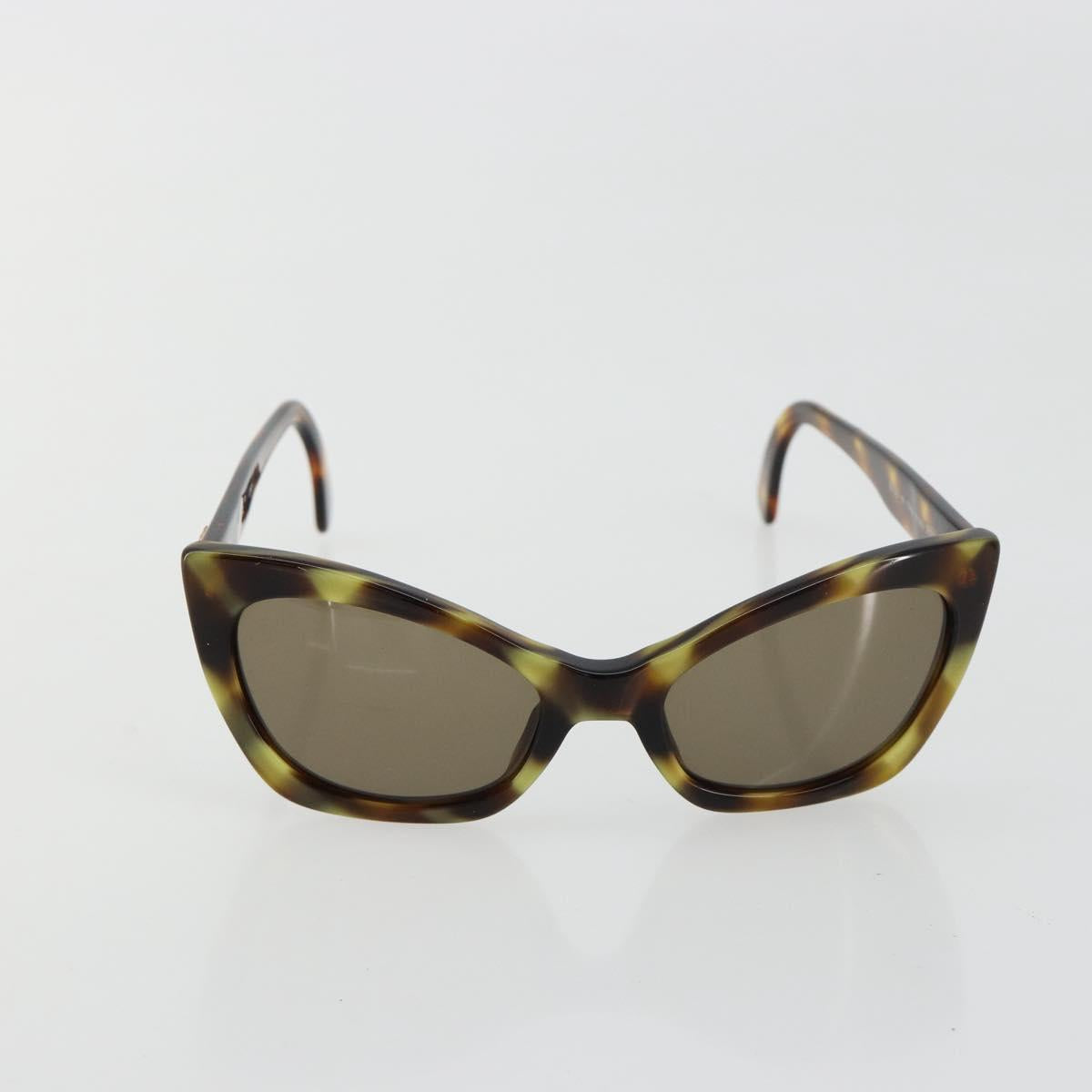 CHANEL Sunglasses plastic Brown CC Auth 181241