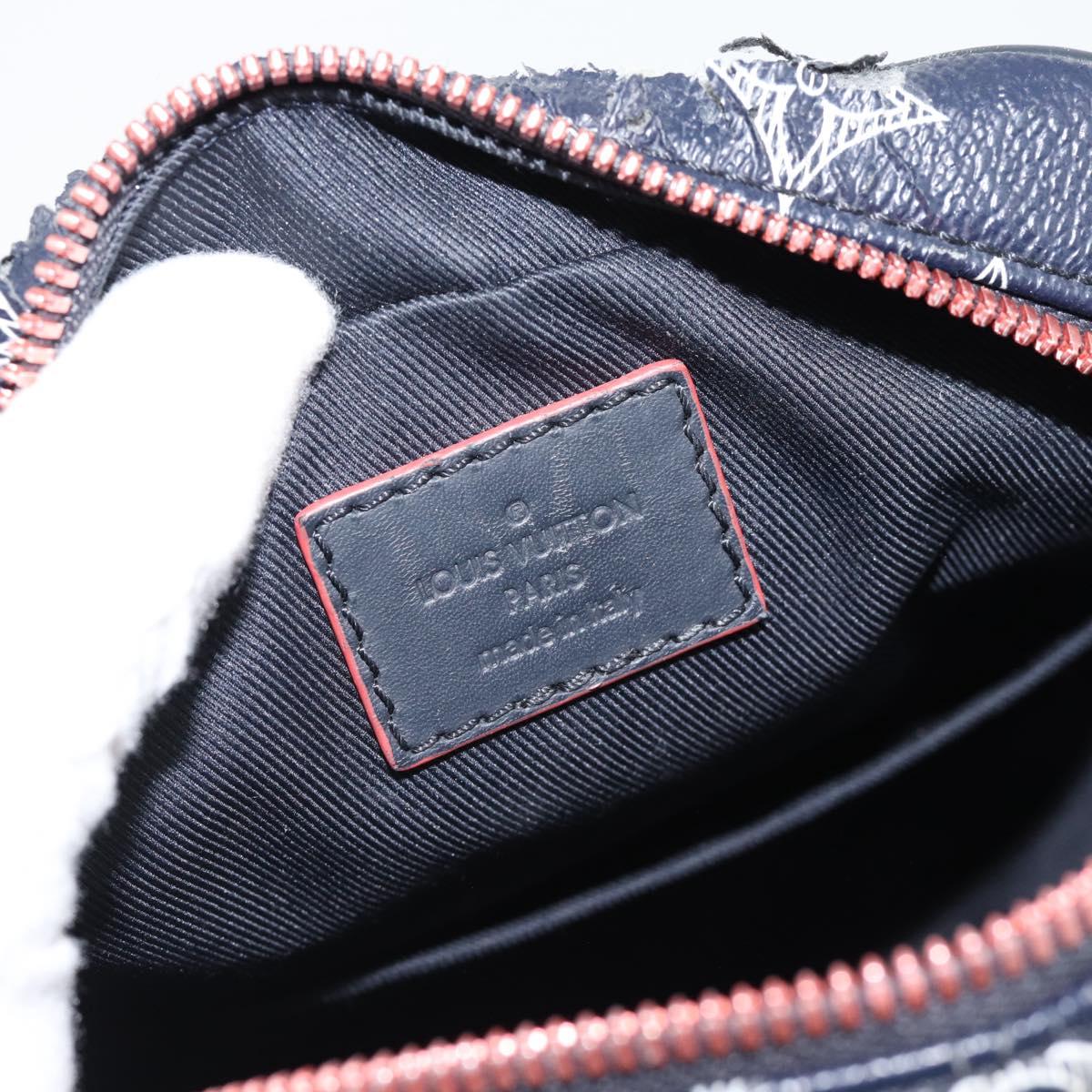 LOUIS VUITTON Monogram Ink Upside Down Danube PM Bag Navy M43678 LV Auth 181264