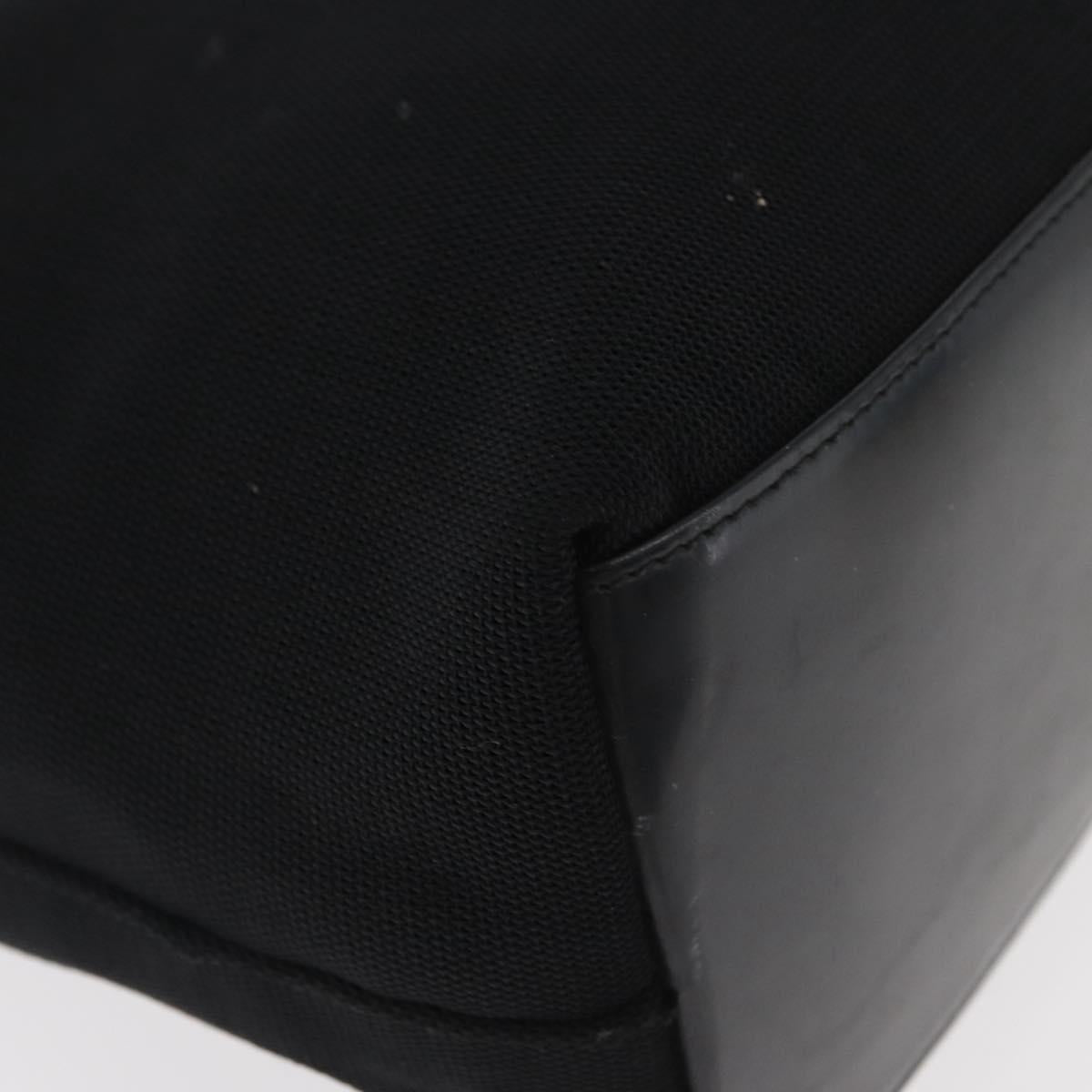 GUCCI Shoulder Bag Canvas Black Silver 001 3298 Auth 181270