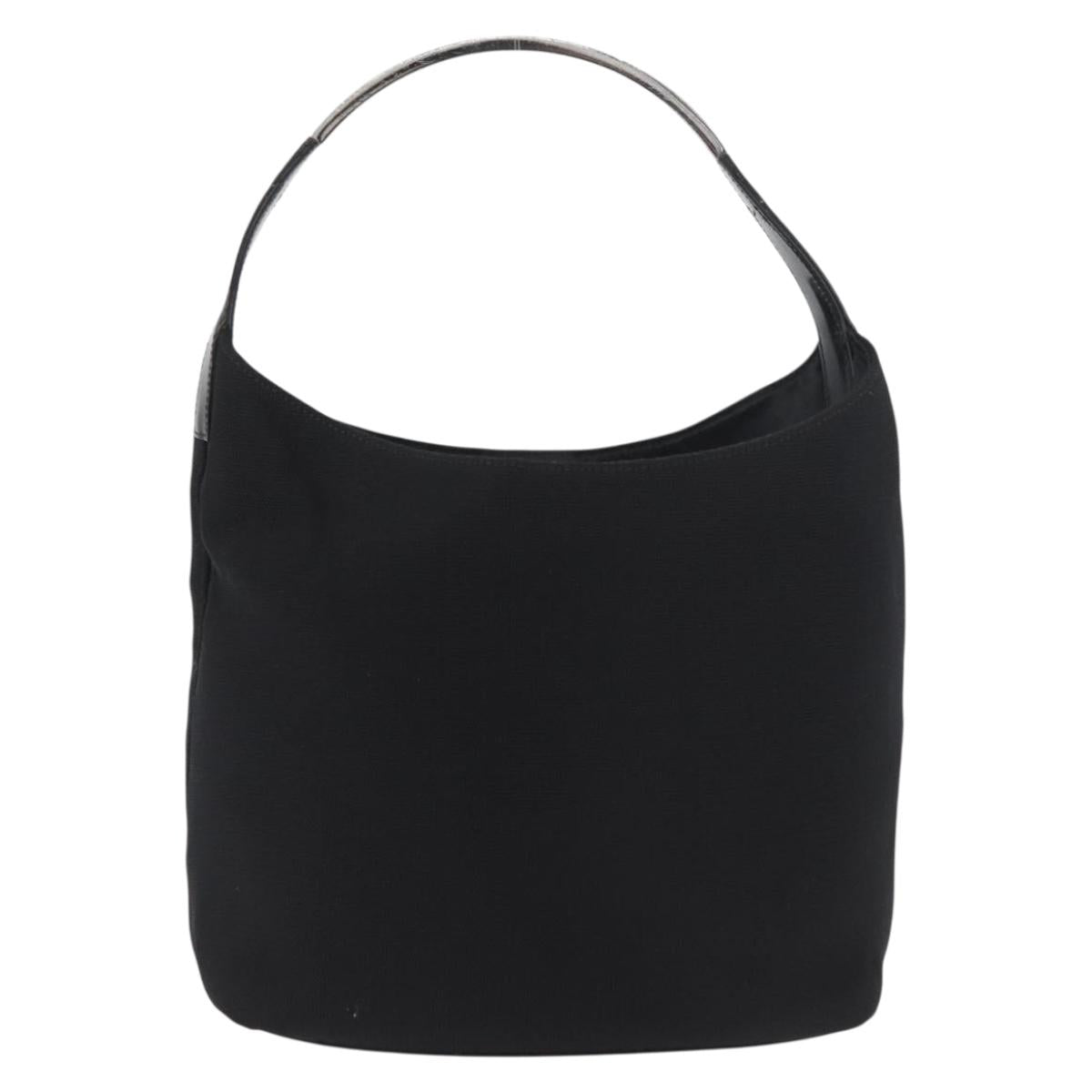 GUCCI Shoulder Bag Canvas Black Silver 001 3298 Auth 181270