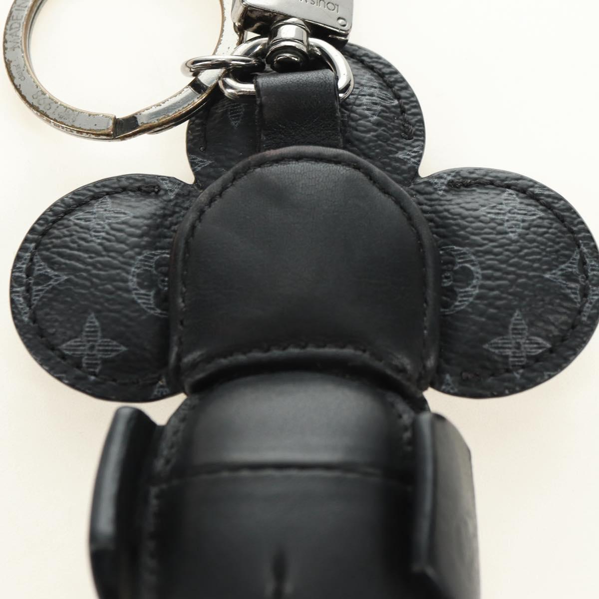 LOUIS VUITTON Monogram Eclipse Porte Cles de Vivienne Charm MP1998 Auth 181294M