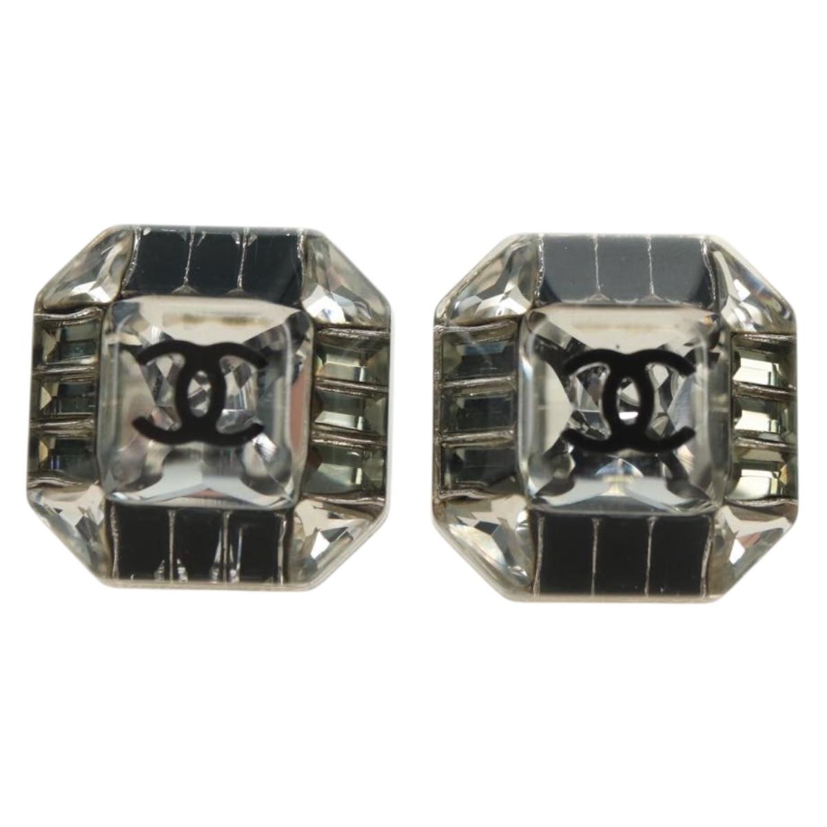 CHANEL COCO Mark Pierce metal Clear CC Auth 181297M