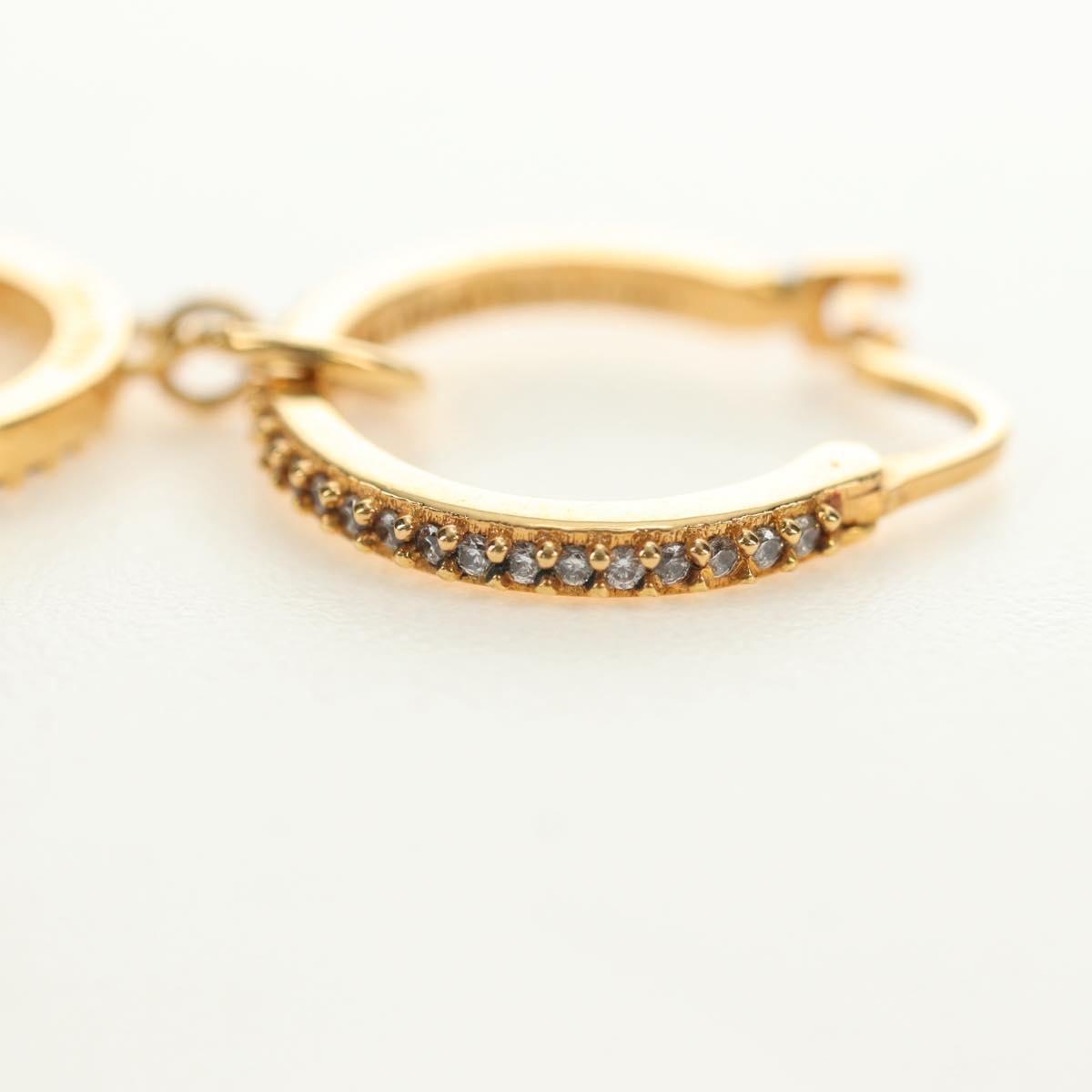 Miu Miu Pierce metal Gold Tone Auth 181299M
