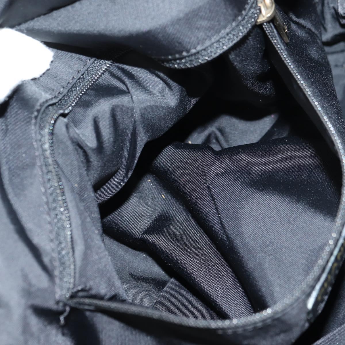 CHANEL New Travel Line Tote Bag Nylon Black Gold CC Auth 181304V