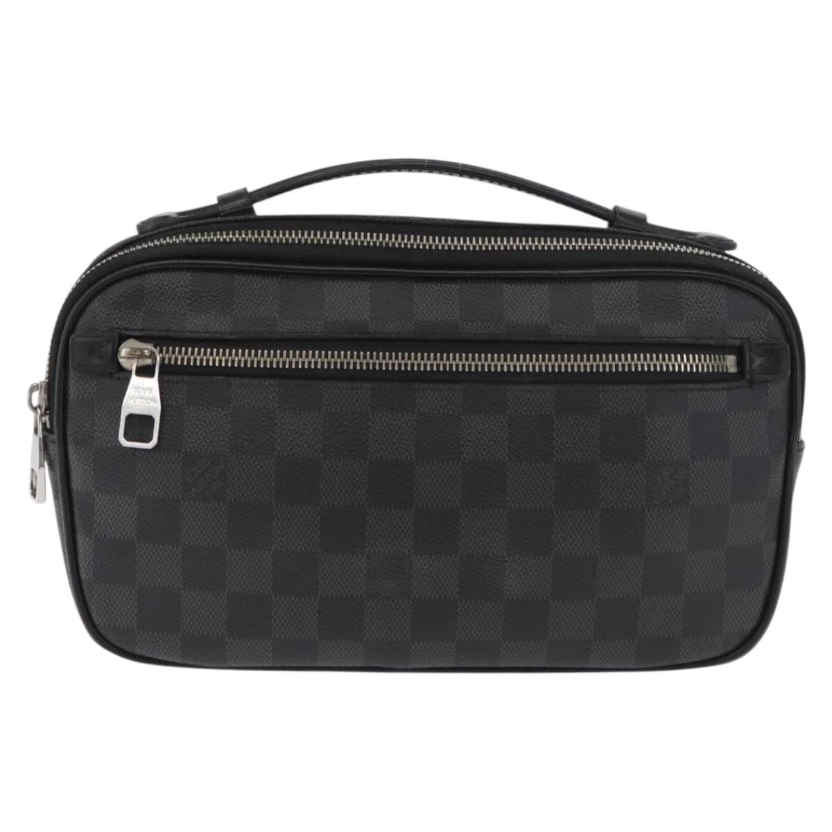 LOUIS VUITTON Damier Graphite Ambreil Shoulder Bag N41289 LV Auth 181307