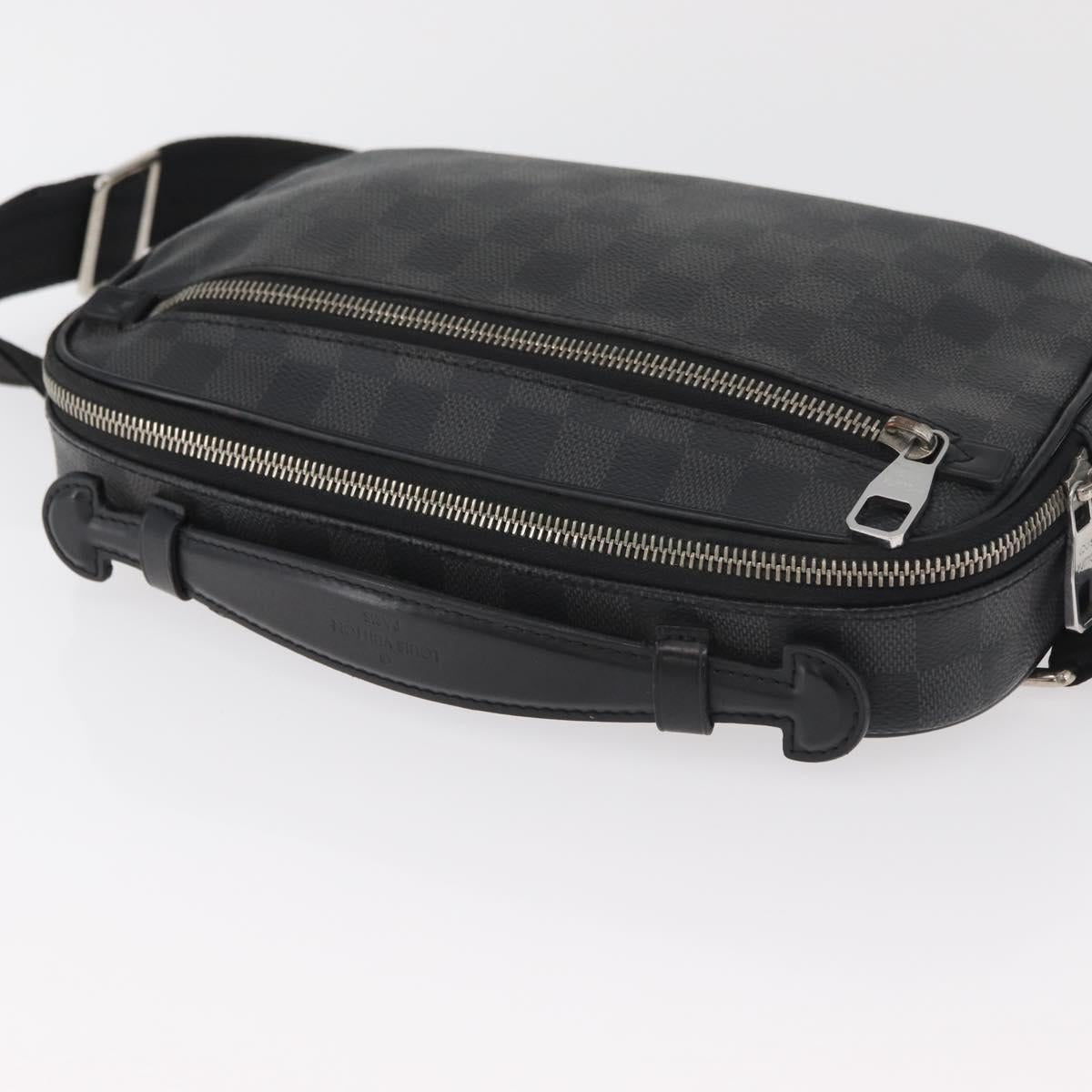 LOUIS VUITTON Damier Graphite Ambreil Shoulder Bag N41289 LV Auth 181307