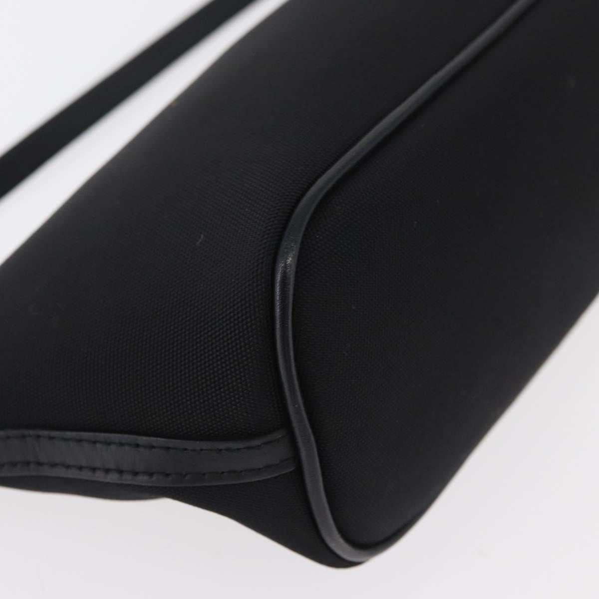 GUCCI Accessory Pouch Nylon Black Gold 0391103 Auth 181313A