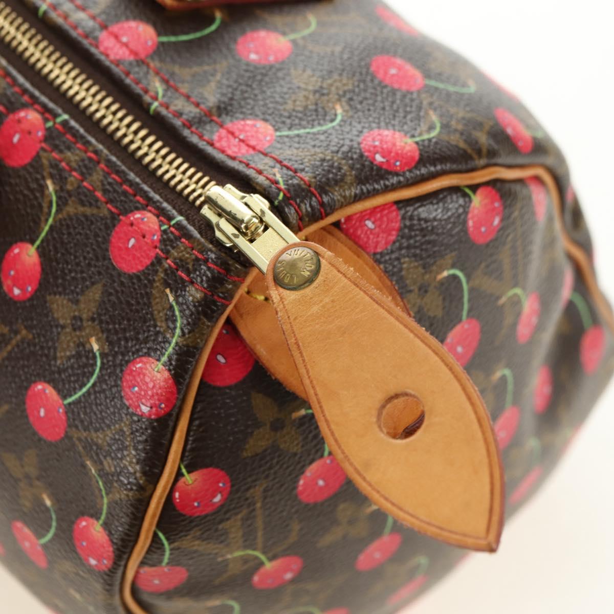 LOUIS VUITTON Monogram Cherry Speedy 25 Hand Bag M95009 LV Auth 181352SAV