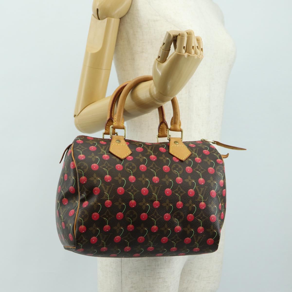 LOUIS VUITTON Monogram Cherry Speedy 25 Hand Bag M95009 LV Auth 181352SAV