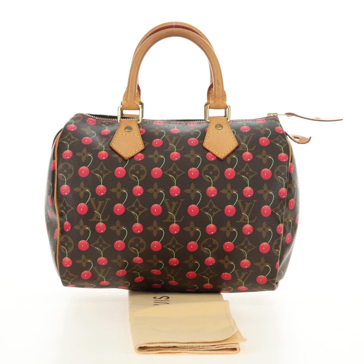 LOUIS VUITTON Monogram Cherry Speedy 25 Hand Bag M95009 LV Auth 181352SAV