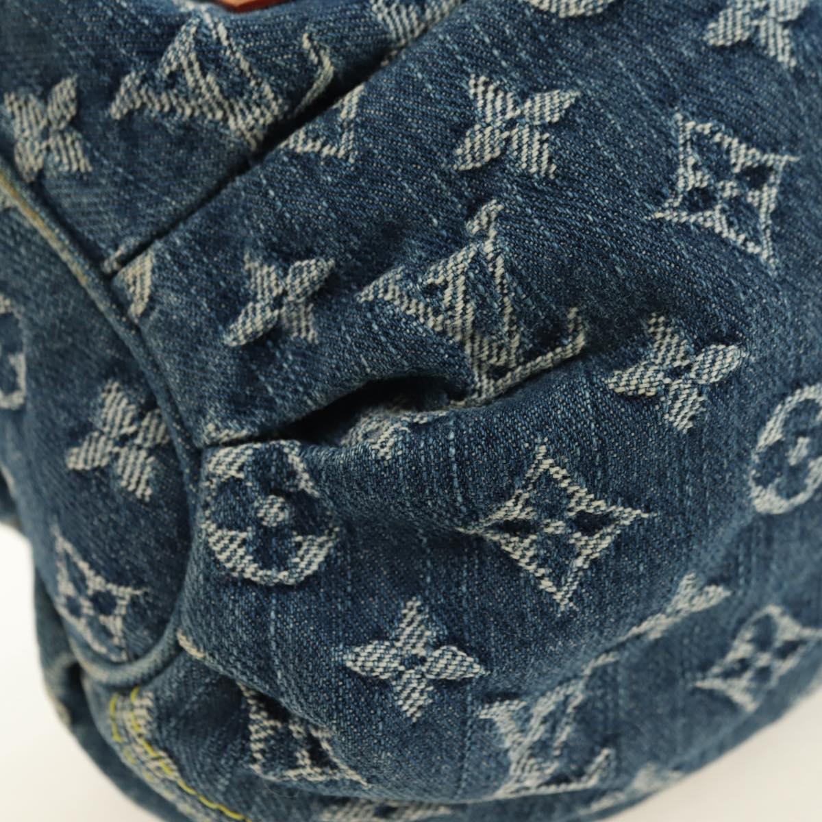 LOUIS VUITTON Monogram Denim Preity Hand Bag Blue M95020 LV Auth 181366SAM