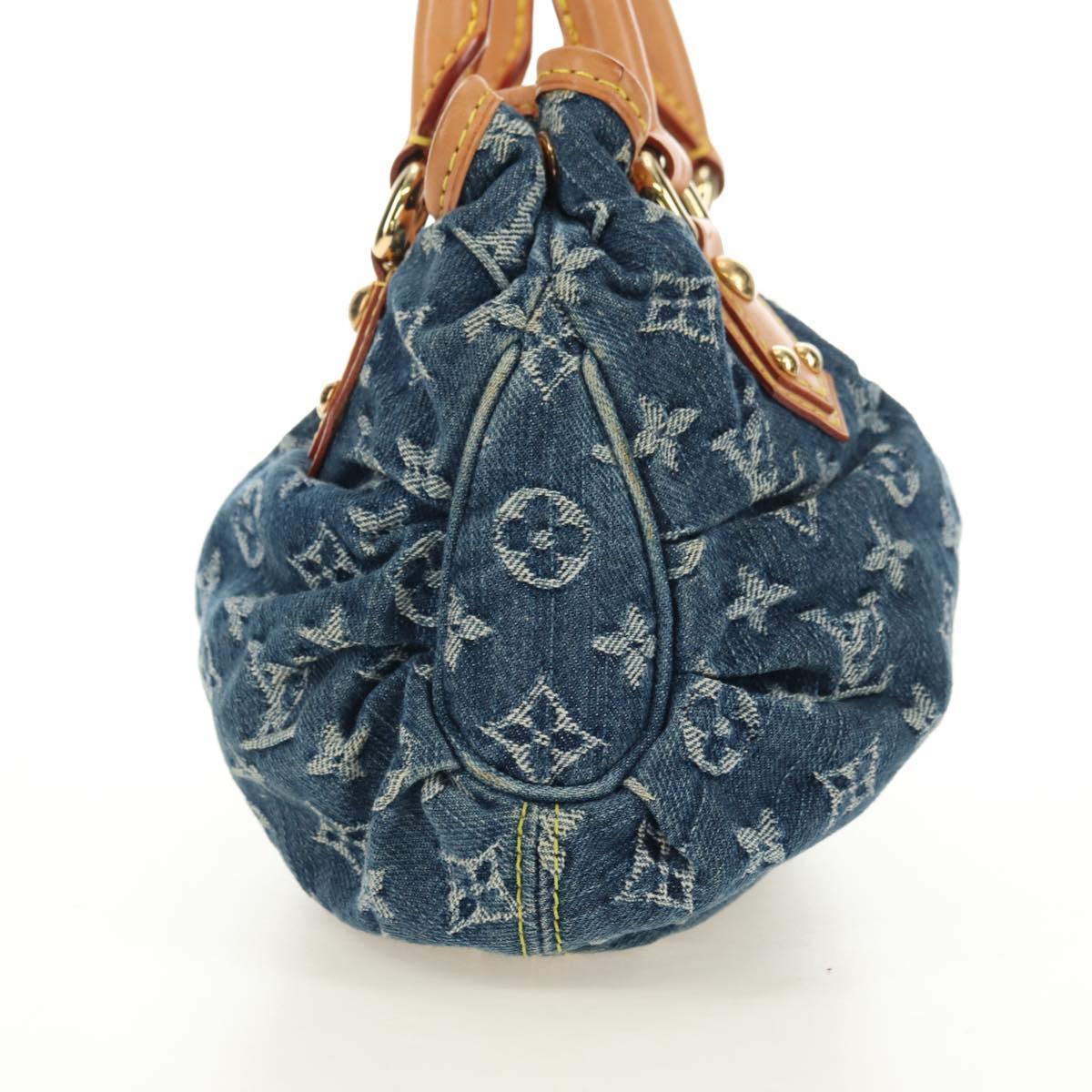 LOUIS VUITTON Monogram Denim Preity Hand Bag Blue M95020 LV Auth 181366SAM