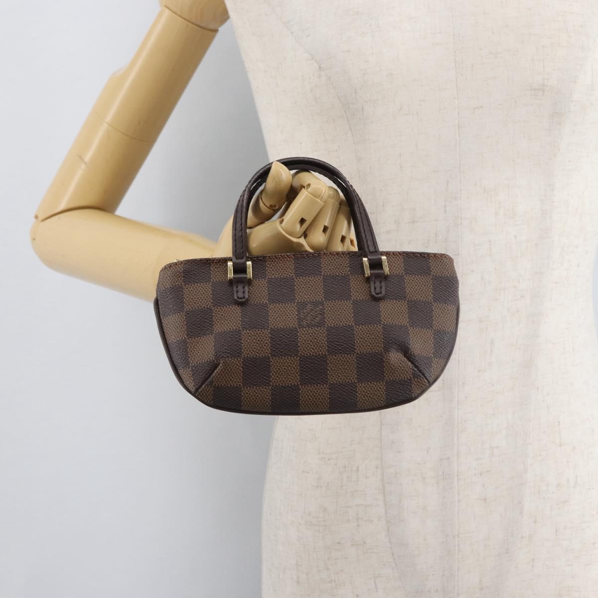 LOUIS VUITTON Damier Ebene Manosque GM Accessory Pouch N51120 LV Auth 181370A