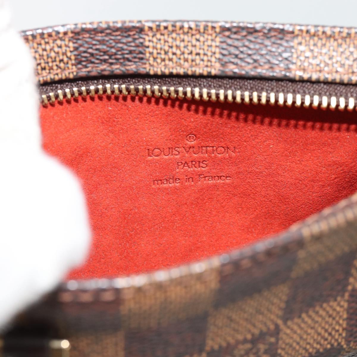 LOUIS VUITTON Damier Ebene Manosque GM Accessory Pouch N51120 LV Auth 181371A