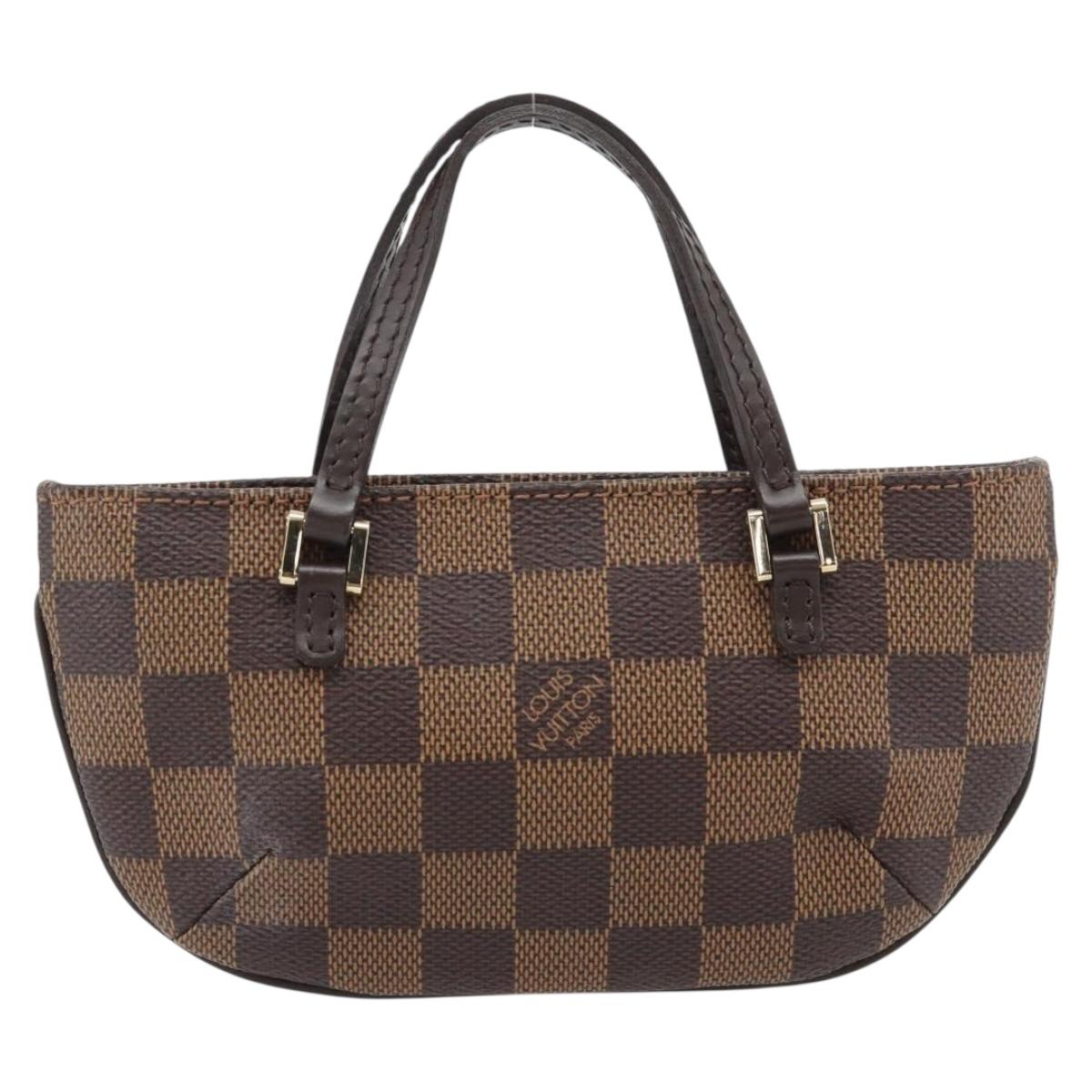 LOUIS VUITTON Damier Ebene Manosque GM Accessory Pouch N51120 LV Auth 181371A