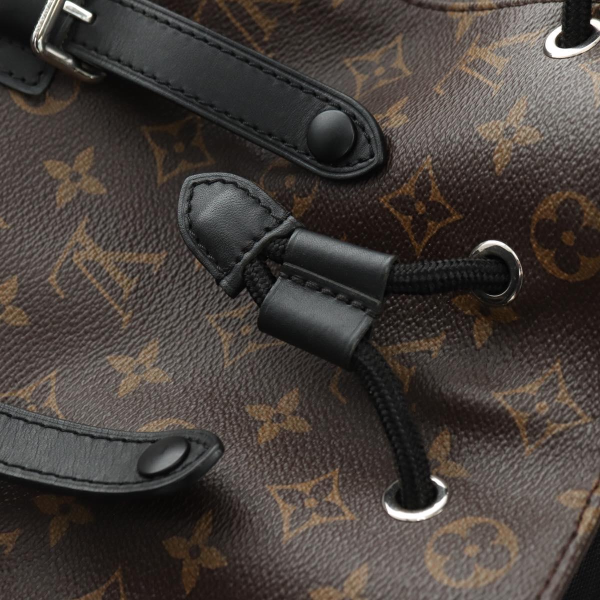 LOUIS VUITTON Monogram Macassar Christopher MM Backpack M43735 LV Auth 181381SAV