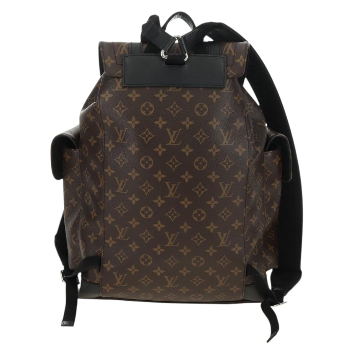 LOUIS VUITTON Monogram Macassar Christopher MM Backpack M43735 LV Auth 181381SAV