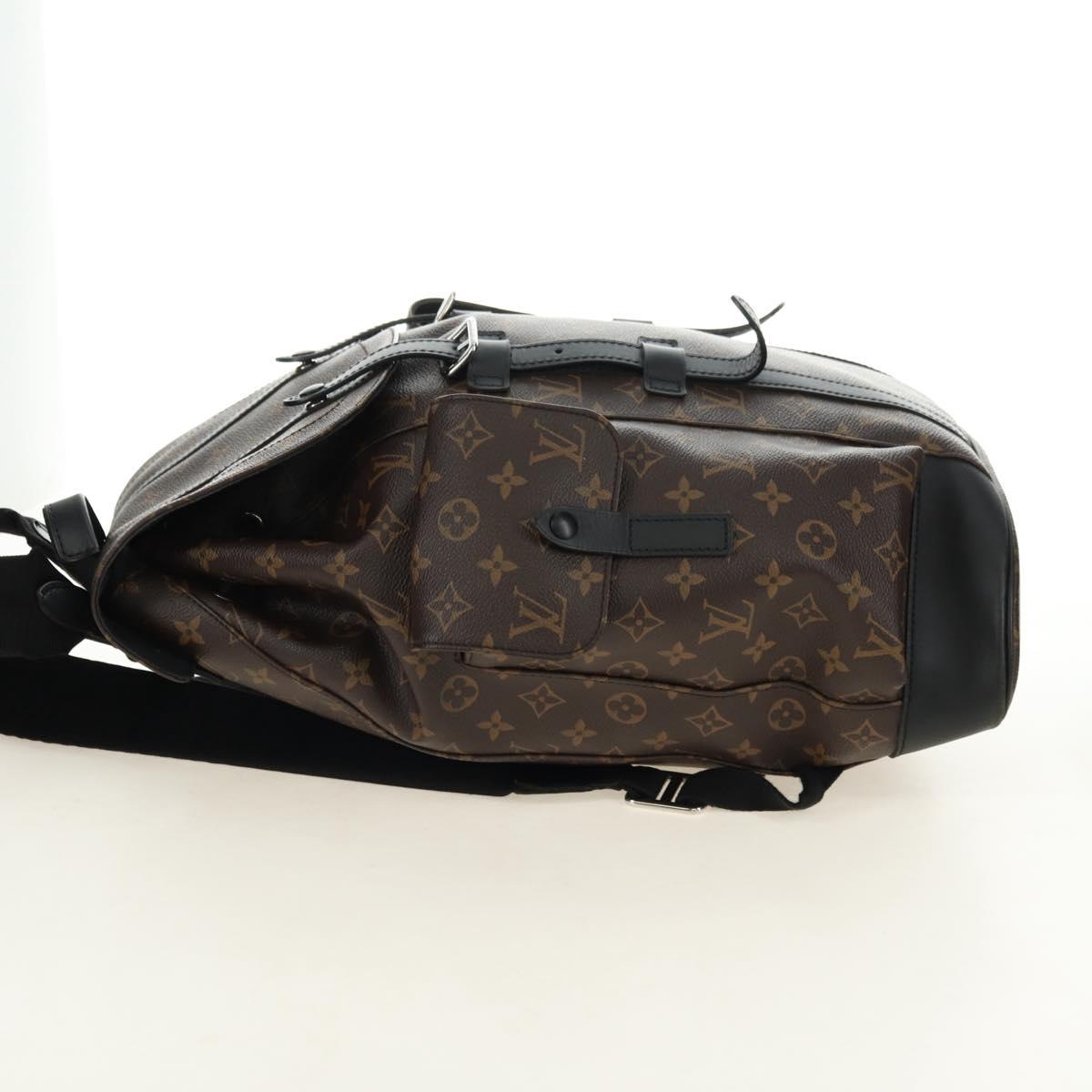 LOUIS VUITTON Monogram Macassar Christopher MM Backpack M43735 LV Auth 181381SAV