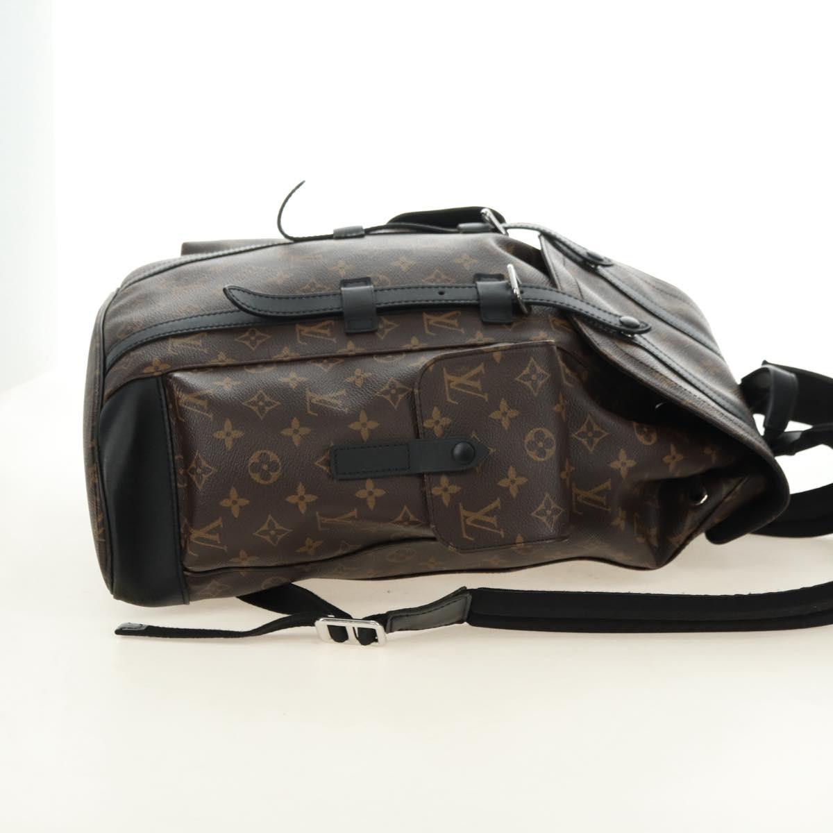 LOUIS VUITTON Monogram Macassar Christopher MM Backpack M43735 LV Auth 181381SAV