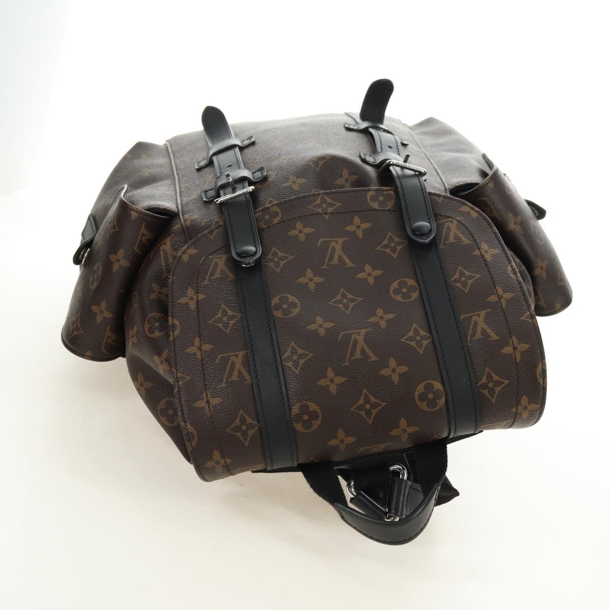 LOUIS VUITTON Monogram Macassar Christopher MM Backpack M43735 LV Auth 181381SAV