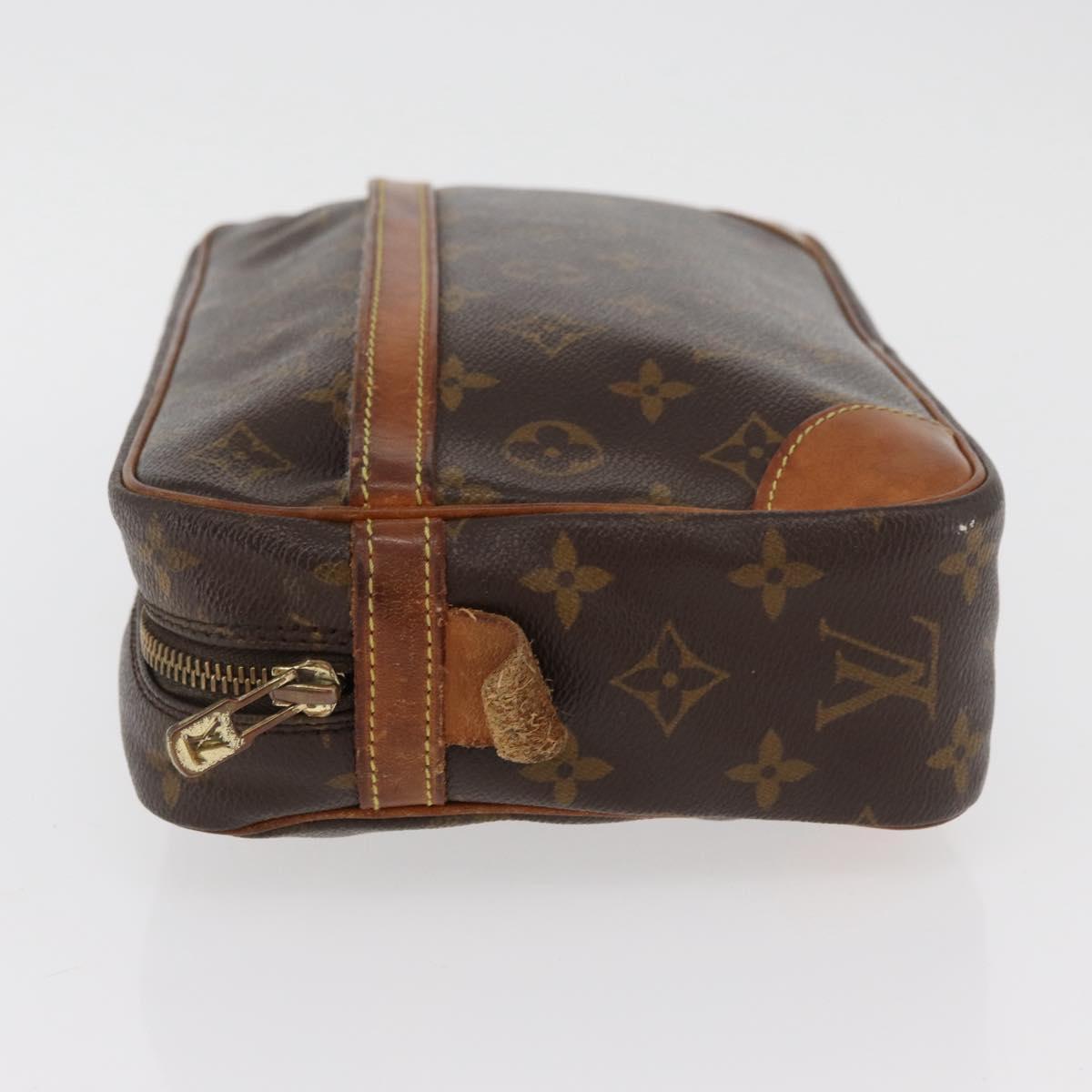 LOUIS VUITTON Monogram Compiegne 28 Clutch Bag M51845 LV Auth 181382