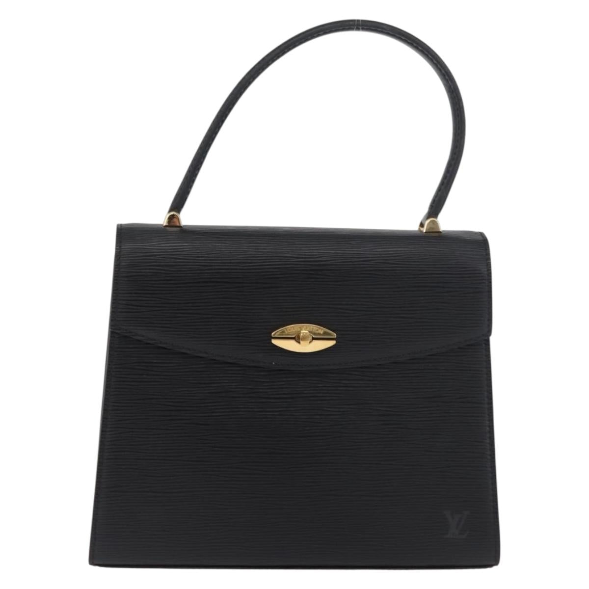 LOUIS VUITTON Epi Malesherbes Hand Bag Black M52372 LV Auth 181383