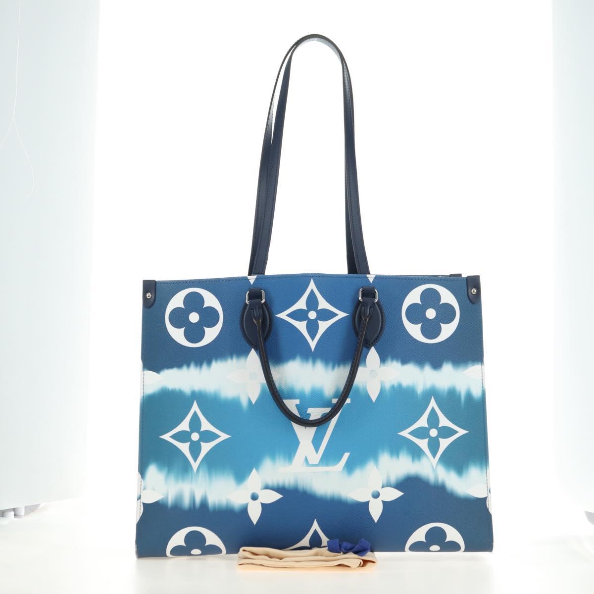 LOUIS VUITTON LV Escal Monogram On the Go GM Bag Blue M45120 LV Auth 181389SAM