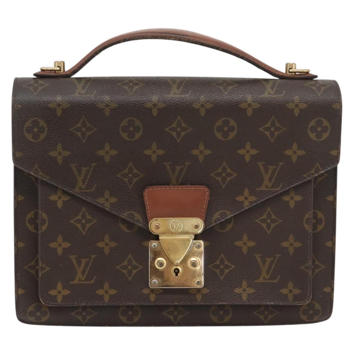 LOUIS VUITTON Monogram Monceau 28 Hand Bag M51185 LV Auth 181393