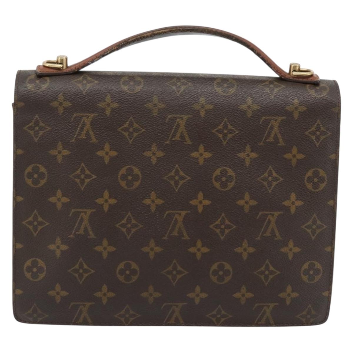 LOUIS VUITTON Monogram Monceau 28 Hand Bag M51185 LV Auth 181393